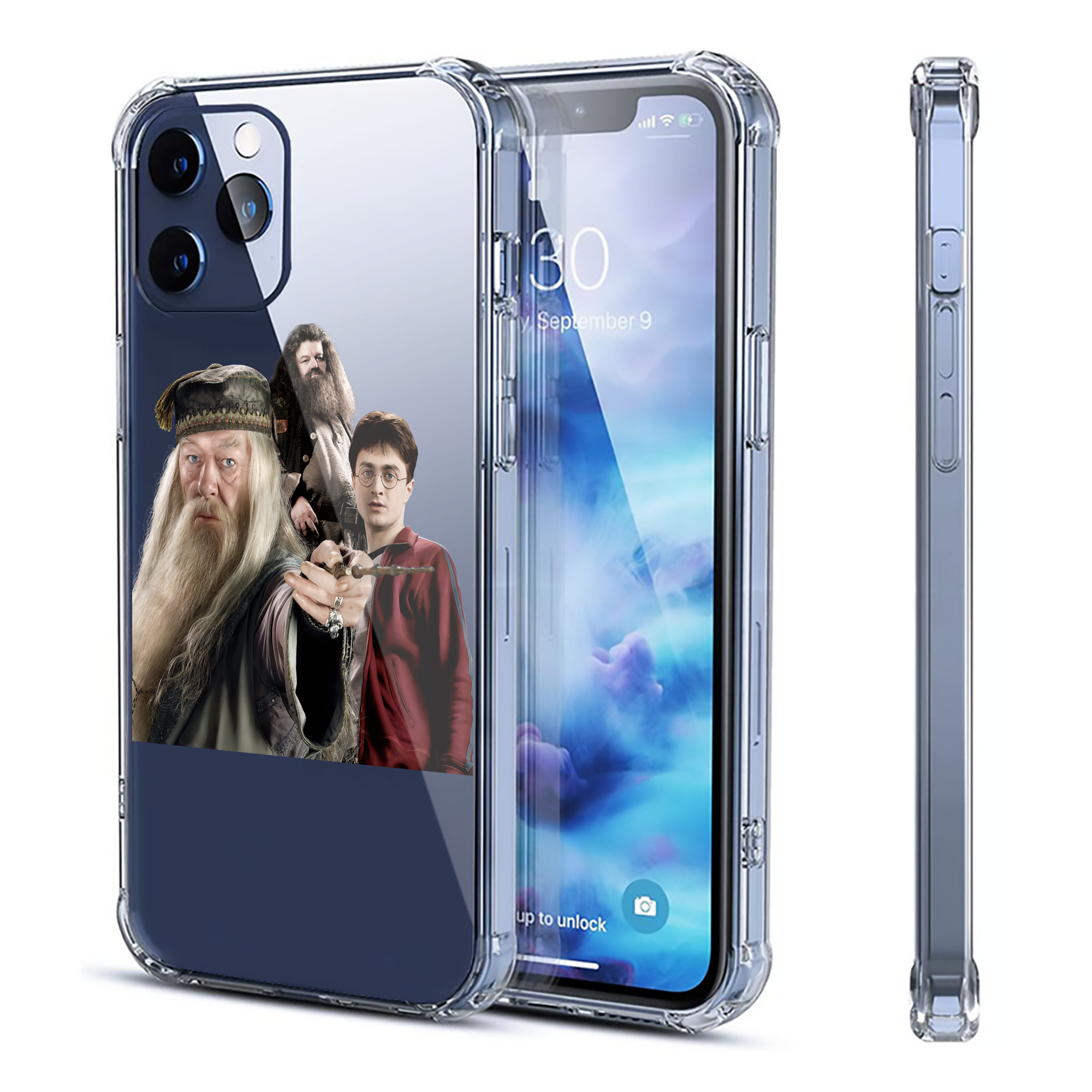 （画像用） Harry Potter ハリー・ポッターシリーズ 【iPhone 12シリーズ対応】透明スマホケース（クリアソフトケース）